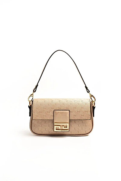 Silver Polo Nut - Women's Shoulder Bag with S.Nut Logo Sp1179