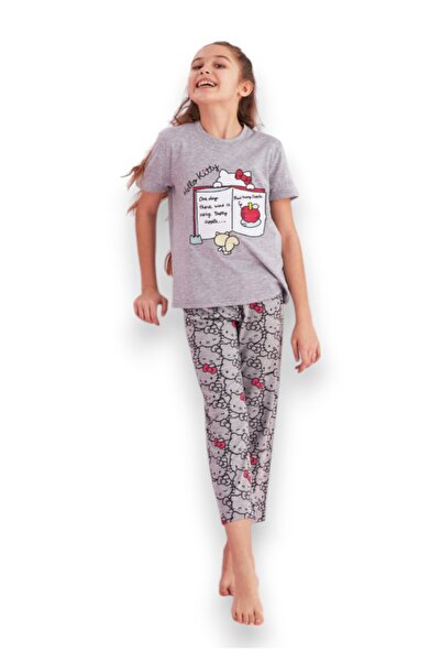 SeXen Πιτζάμα παιδική Hello Kitty Books - Γκρι