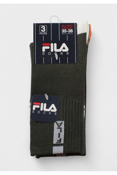 FILA Παιδικές Κάλτσες για Αγόρι F8096 Forest – Σετ 3 Ζευγάρια - Πολύχρωμο