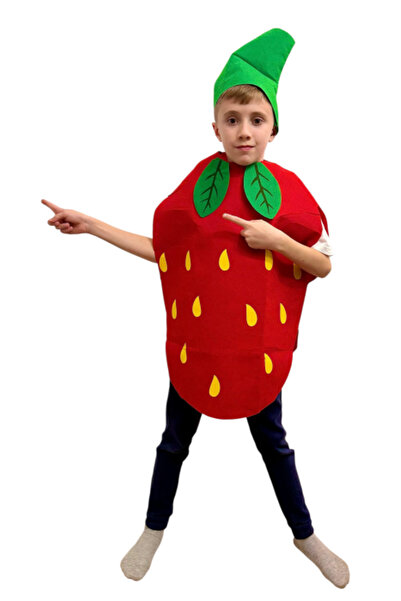 OEM Costum de pâslă pentru copii, fructe și legume, căpșună