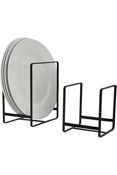 HASTHIP ® 2 Pack Plate Stand Kitchen Organizer, Minimalist Dish Rack Countert...