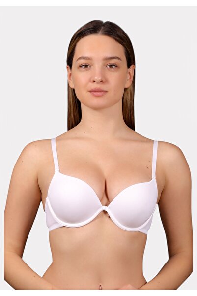 NEWBRA LINGERIE New Bra B Cup Double Push-Up – Με Αποσπώμενες Τιράντες Λευκό