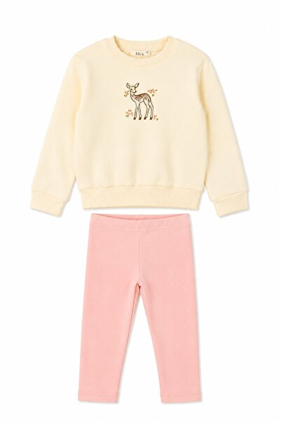 HAUSEkids 1-4 Years Barbie Gazelle Girls' Set-Ecru