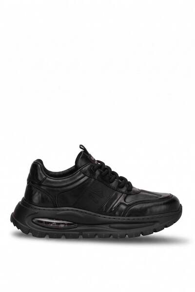 Guja 26Blg548-1 Men's Genuine Leather Classic Sneaker Black