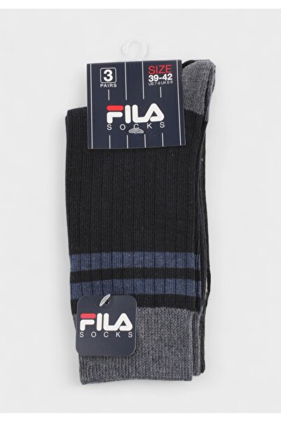 FILA Ανδρικές Κάλτσες 3 Ζευγάρια – Βαμβακερές Αθλητικές Μαύρο, Μπλέ, Ανθρακί ...
