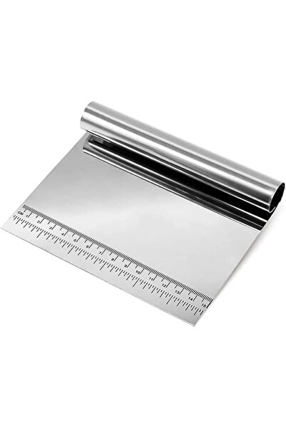 Delfino Silver مكشطة طعام دلفينو، قطاعة معجنات من الستانلس ستيل، مكشطة عجين/م...