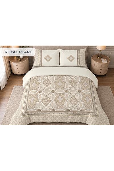Maisonette Royal Pearl Fitted Çarşaflı Çift Kişilik Nevresim Takımı – %100 Pamuk