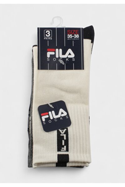 FILA Παιδικές Κάλτσες για Αγόρι F8096 Misty Grey (Σετ 3 Ζευγάρια) - Πολύχρωμο