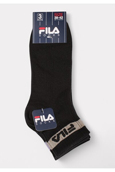 FILA Quarter Socks F6798 Black - 3 τεμάχια - Πολύχρωμο