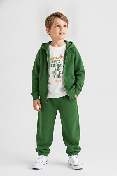 HAUSEkids 4-8 Years Old Forest Moment Boys' 3-Piece Set-Green