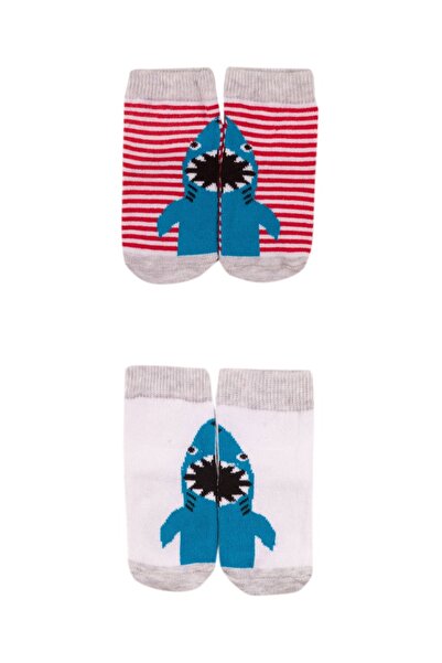 Bibaby Κάλτσες Bebe Shark 2 Τεμ. - Σομόν