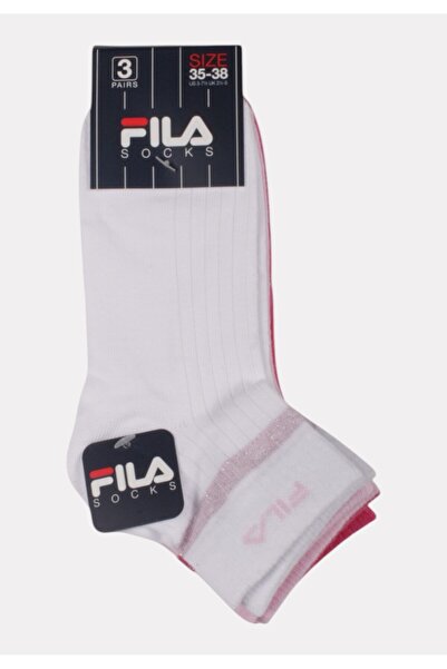 FILA Παιδικές Κάλτσες (Σετ 3 Ζευγάρια) – Ροζ Αποχρώσεις - Πολύχρωμο