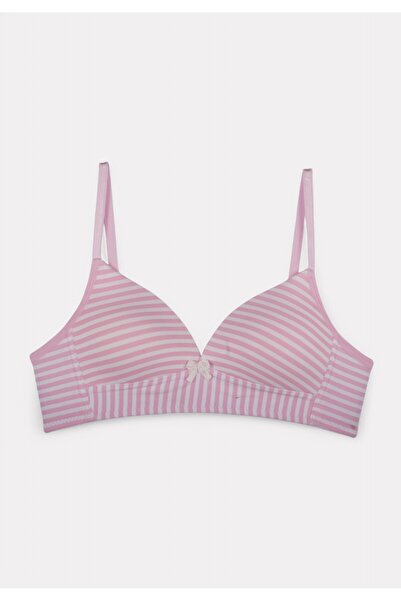 Biyo Σουτιέν Εφηβικό Βαμβακερό Kids Stripes Ροζ