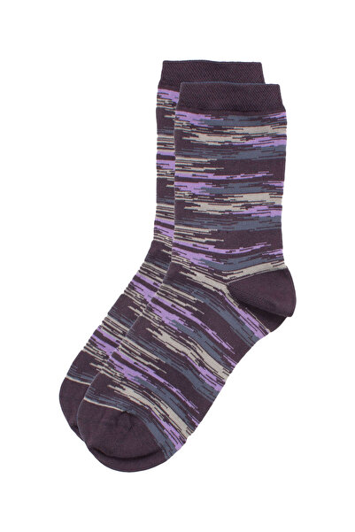 Pro Socks Κάλτσες γυναικείες βαμβακερές Art Colors - Μωβ