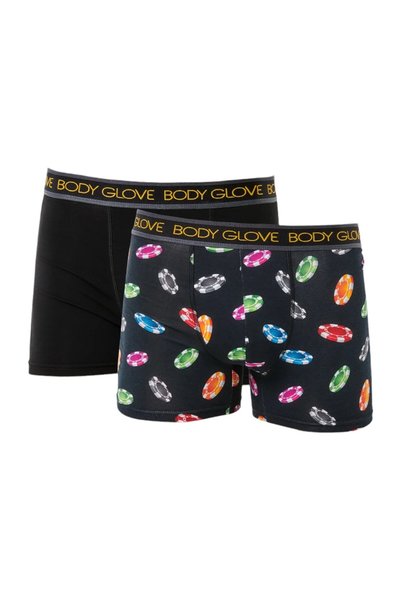 Body Glove Boxer ανδρικό Poker 2 Τεμ. - Μαύρο
