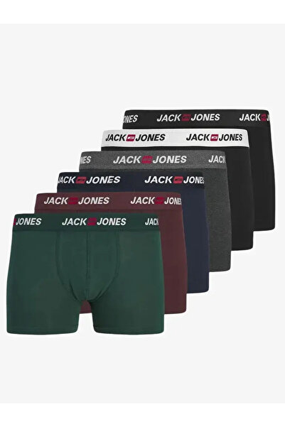 Jack & Jones JACK JONES Erkek Büyük Beden 6 Adet Boxer 12295776 4