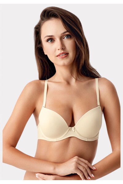 NEWBRA LINGERIE New Bra Strapless Σουτιέν Χωρίς Ενίσχυση – B Cup Μπεζ
