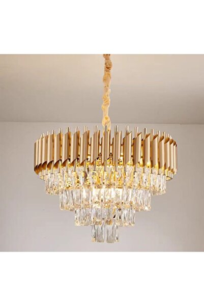 SELEXMO Candelabru Cristal VERSAILLES Magno 8x E14, Diametru 60cm, Auriu, Ina...