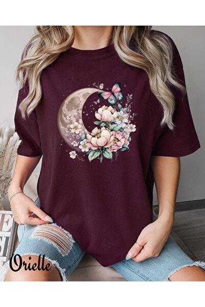 Orielle Tricou Relaxed Fit Celestial Bloom