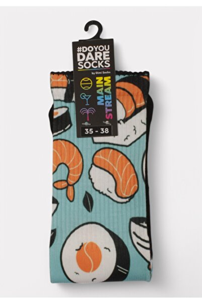 dimi socks Κάλτσα #doyoudaresocks by Digital Printed Casual Sushi - Μπλε