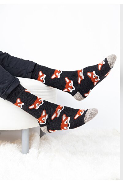 Soma Κάλτσες ανδρικές ισοθερμικές με σχέδια Socks - Μαύρο