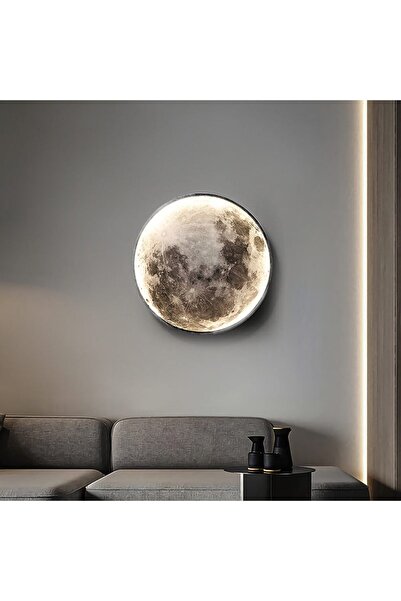 SELEXMO Aplica LED Decorativa Luna 54W Diametru 80CM Lumina Calda Neutra Rece...