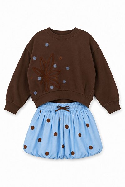 HAUSEkids بدلة كلاريسا أنجل للفتيات من 4-8 سنوات - بني