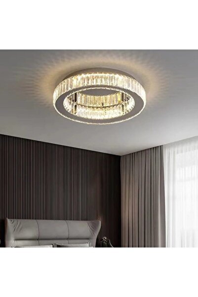 Flippy Lustra LED cu telecomanda si cristal VERTUS 18W, 30cm, Cerc, lumina Re...