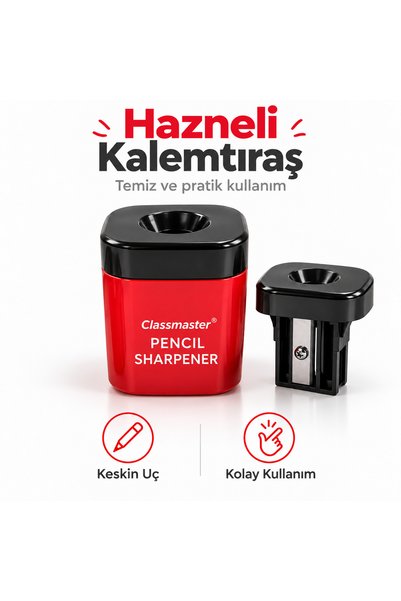 Bafix Hazneli Kalemtıraş Metal Bıçaklı