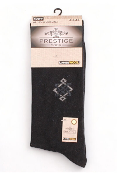 Prestige Κάλτσα ανδρική θερμική Lambs Wool Rombus - Μπλε