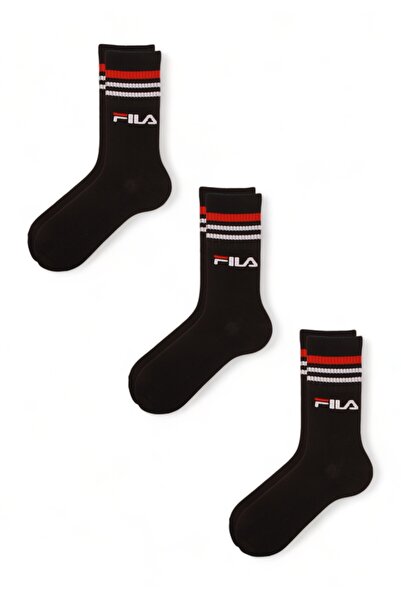 FILA Κάλτσες Unisex Unique Lifestyle 3 τεμάχια - Μαύρο