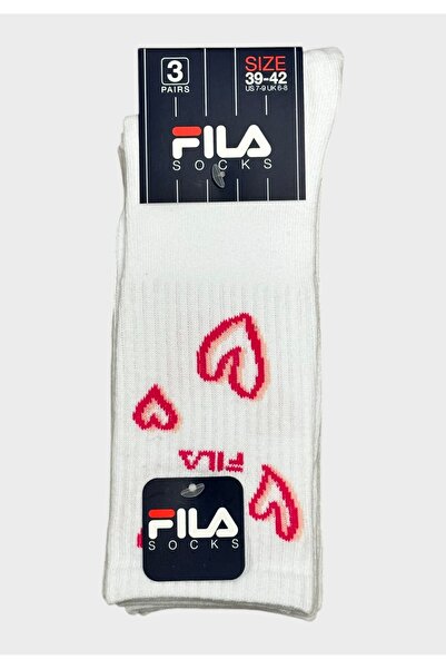 FILA Γυναικείες Κάλτσες 3Pack Hearts White - Λευκό
