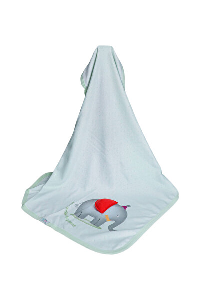 Bibaby Κουβερτάκι βαμβακερό 85x90 εκ. Elephant - Βεραμάν