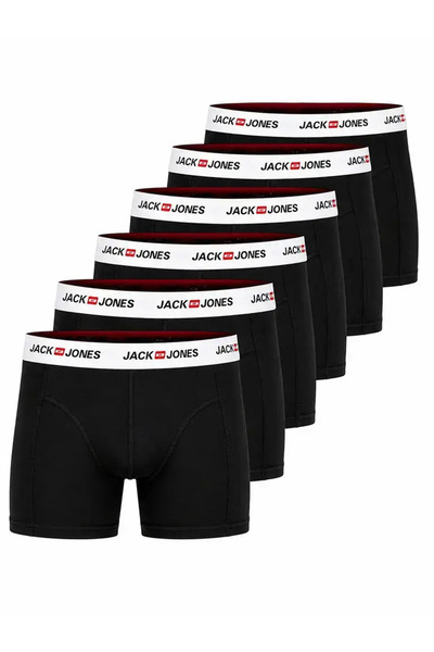 Jack & Jones JACK JONES Erkek Büyük Beden 6 Adet Boxer 12295776 1