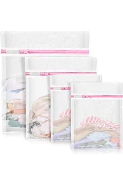 TERRIFI 4Pcs Mesh Laundry Bags, Lingerie Bags for Washing Delicates,Mesh Wash...