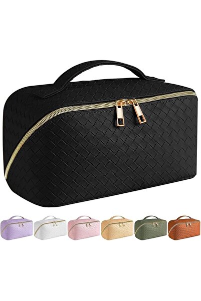 TERRIFI Makeup Bag for Women, Large Capacity Travel Cosmetic Bag with Handle,...