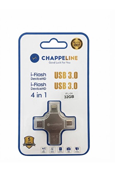 CHAPPELINE فلاش ميموري 4 في 1 متعدد المنافذ 32GB