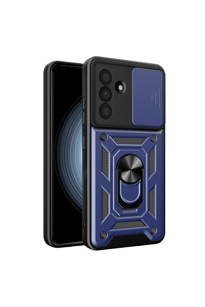 Generic Brand Samsung Galaxy A27 5g Pars Lens Ring Silicone Case - Navy Blue