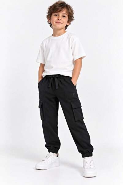 H&C COOLBOY H&C Boys' Sweatpants with Cargo Pockets, 2 Thread Count, Non-Stre...