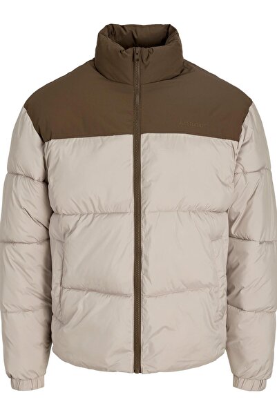 Jack & Jones JJRAZE Erkek Dik Yaka Şişme Mont Puffer Ceket Günlük Rahat