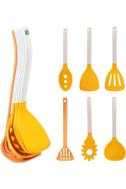 SYOSI Kitchen Utensils Set for Nonstick Cookware 6 Piece Heat Resistant Silic...