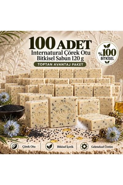 Dermolive Internatural Black Cumin Herbal Soap 120 g - 100 Pieces