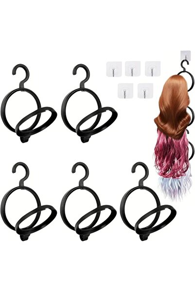 GENERAL Foldable Wig Stand Hangers, 5 Pcs Collapsible Wig & Hat Holder, Porta...
