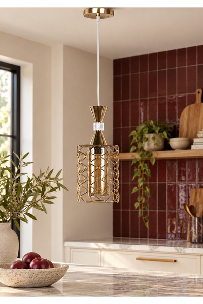 Generic Brand Modern Gold Color E27 Socket Hanging Ceiling Pendant Lighting
