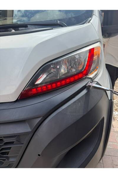 ARKT STİCKER Citroen Jumper 2014-2023 Gündüz Led Sticker Kırmızı
