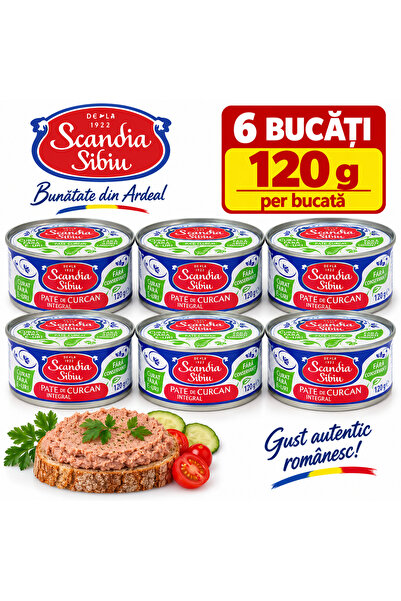 Scandia 6x Pate de Curcan Integral 120g
