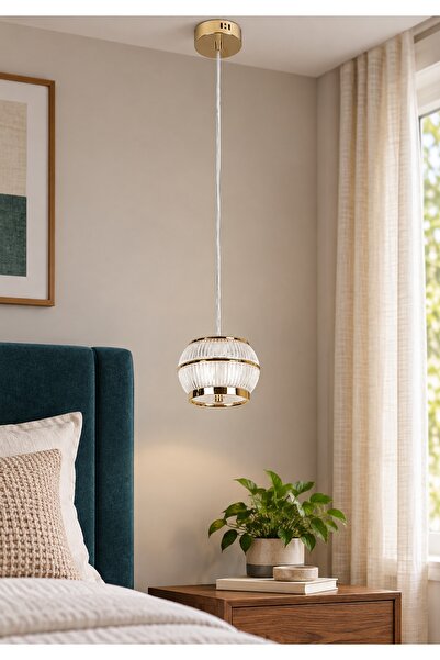 Generic Brand Modern Gold Led Pendant Ceiling Light 12W and 3 Colors Light Wi...