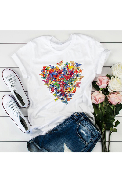 Orielle Tricou Inimă Fluture