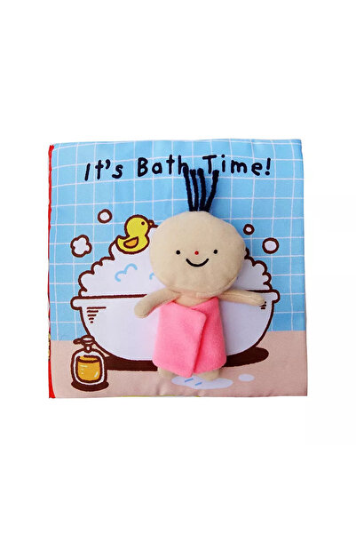 bebeLOGIC Carte senzoriala fosnitoare pentru bebelusi, 0-18 luni, It's Bath T...