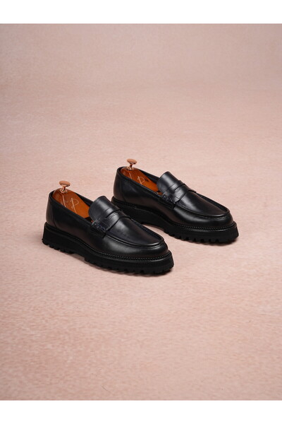 PAREZ Classic Genuine Leather Eva Sole Shoes